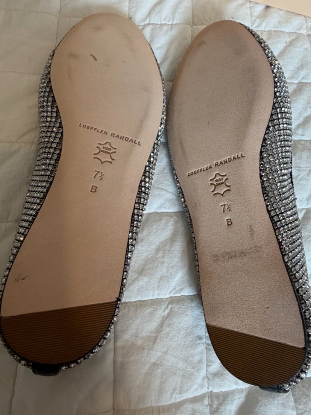 Loeffler Randall Leonie Crystal Ballet Flat 7.5 - Picture 6 of 9